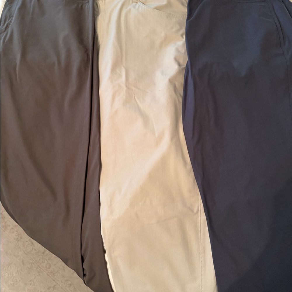 Vuori Meta Pants - 3 Pairs - Olive, Khaki, and Charcoal - 36